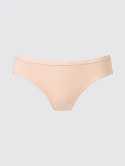 Женские слипы Uniqlo средней посадки, бежевые