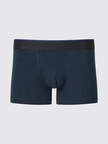 Мужские боксерки Uniqlo низкой посадки, темно-синие