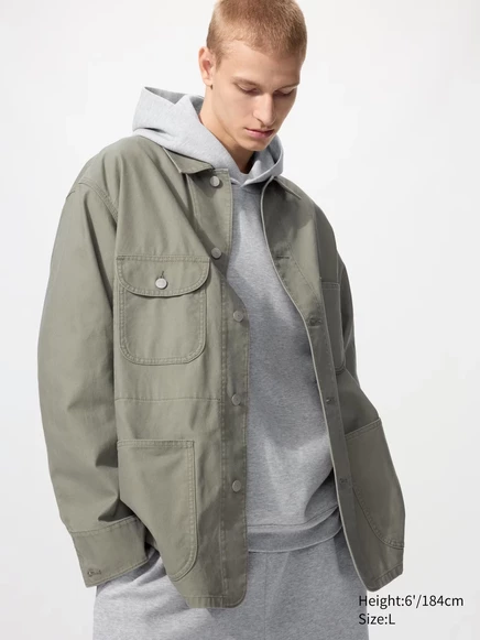 Унисекс куртка Uniqlo Utility, оливковая