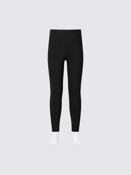 Детские термолеггинсы Uniqlo HEATTECH Ultra Warm, черные
