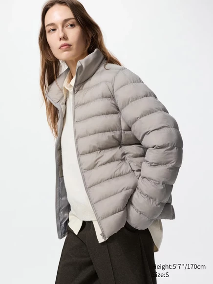 Женская пуховка Uniqlo PUFFTECH, серая