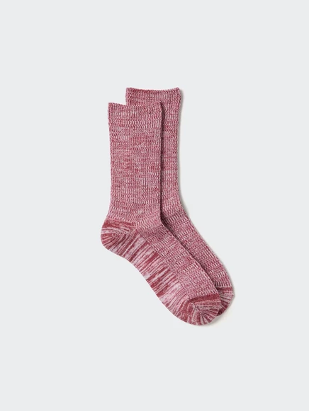 Женские носки Uniqlo HEATTECH меланжевые, красные