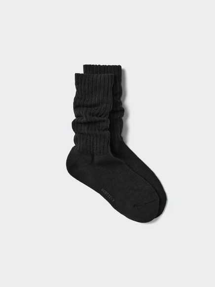 Женские носки Uniqlo HEATTECH средней длины, черные