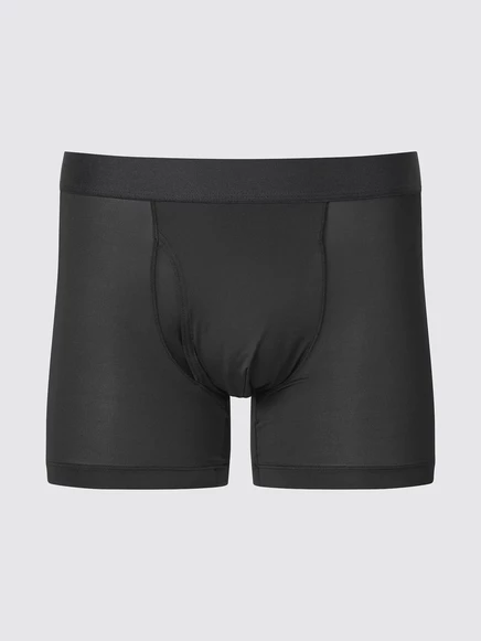 Мужские боксер-брифы Uniqlo AIRism, быстросохнущие, черные