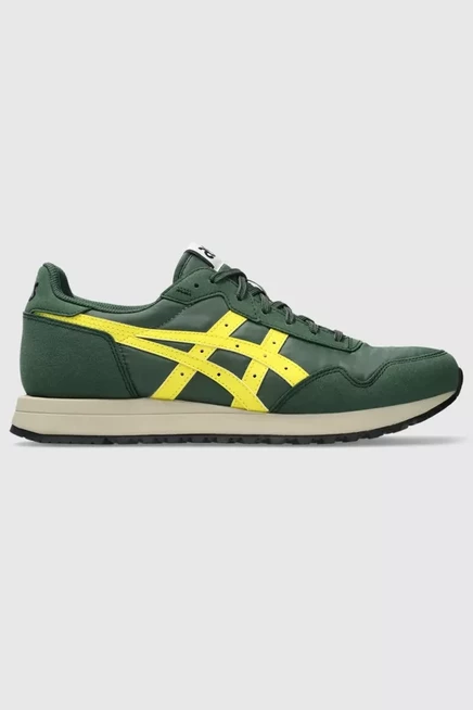 Мужские кроссовки ASICS Tiger Runner II, зелено-желтые