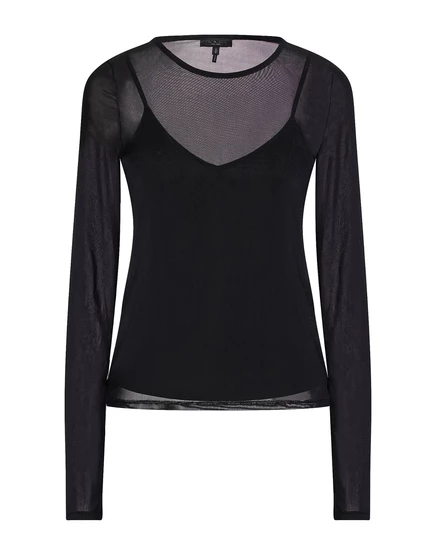 Женский топ Rag & Bone из тюля, чёрный