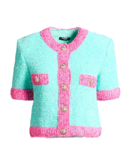 Женский кардиган Balmain Lorenz_SP, бирюзовый