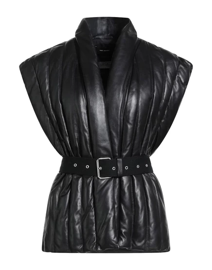 Женский кожаный жилет Isabel Marant Lorenz_SP, черный