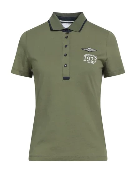 AERONAUTICA MILITARE Поло зелёный милитари