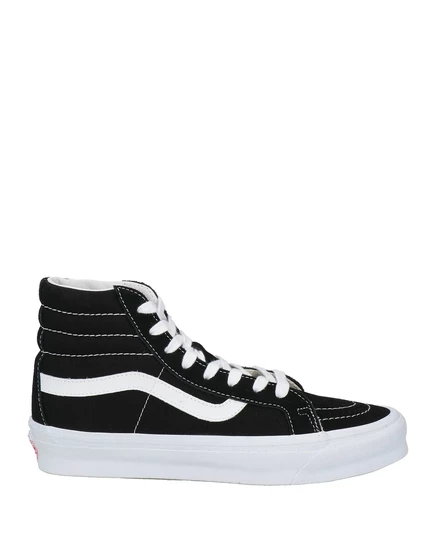 Мужские высокие кеды VANS VAULT замшевые и текстильные, чёрные