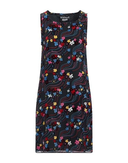 Женское мини-платье Boutique Moschino Papermag, черное