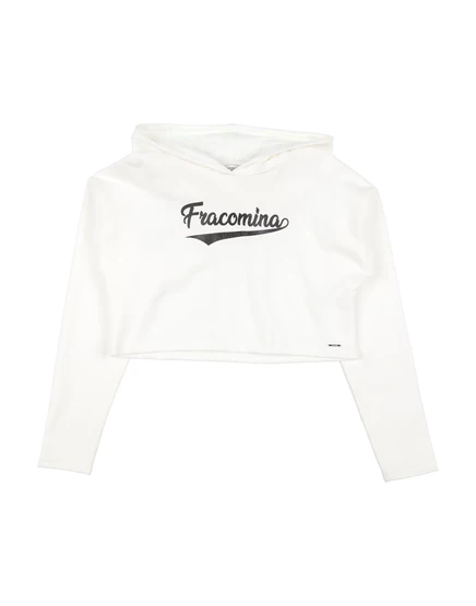 Детское худи Fracomina Mini Junior, белое