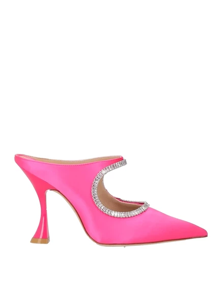 Женские мюли Stuart Weitzman PAPERMAG атлас, фуксия