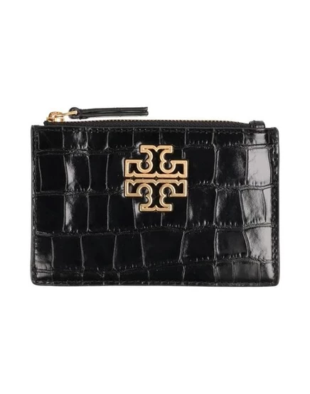Женская визитница Tory Burch кожаная, чёрная