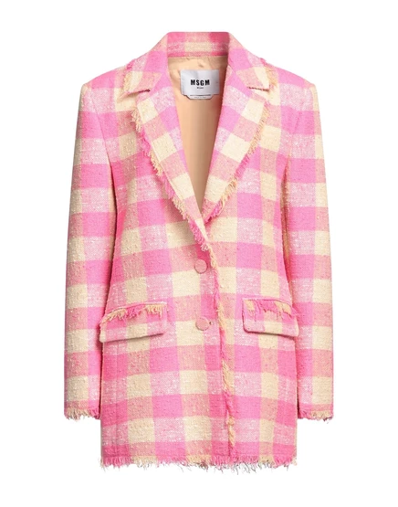 Женский жакет MSGM PAPERMAG твидовый, фуксия