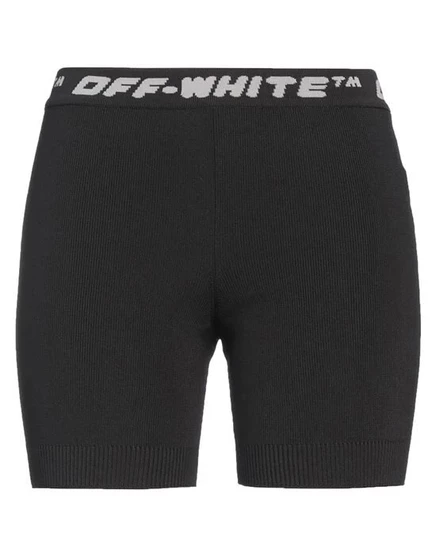 Женские трикотажные шорты Off-White, тёмно-зелёные