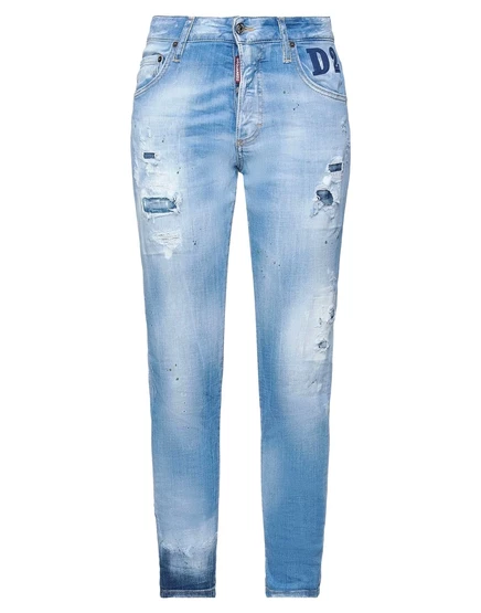 Женские джинсы Dsquared2 Papermag, скинни, синие