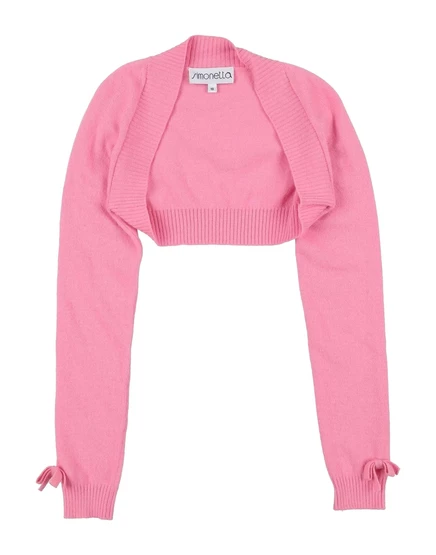 Женский кардиган Simonetta JUNIOR с бантом, розовый