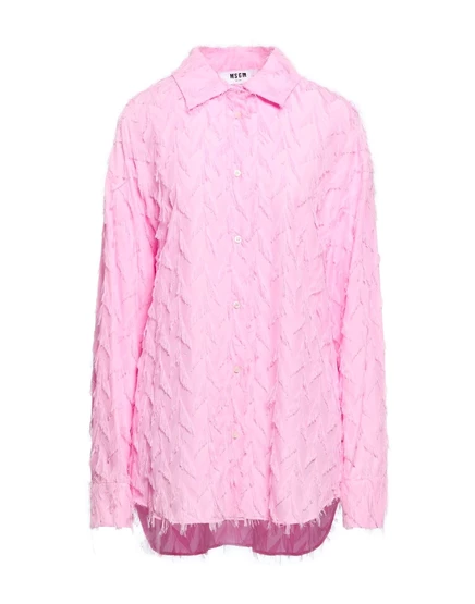 Женская рубашка MSGM Papermag, розовая