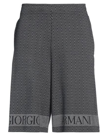 Мужские шорты Giorgio Armani PAPERMAG джерси, иссиня-чёрные