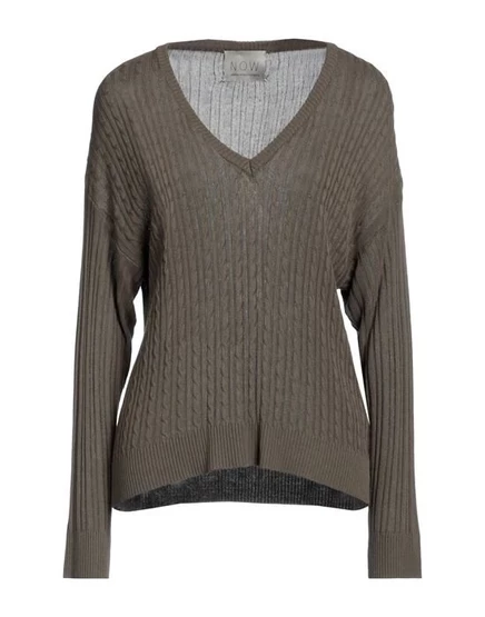 N.O.W. ANDREA ROSATI CASHMERE Свитер зелёный милитари