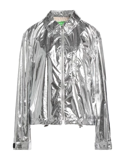 Женская куртка Trussardi Papermag, серебристая