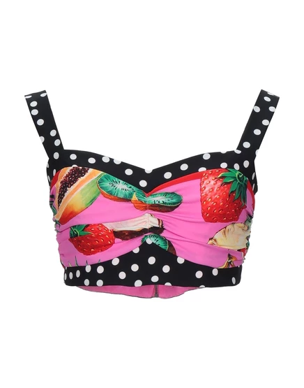 Женский топ Dolce & Gabbana Lorenz_SP шелковый, фуксия