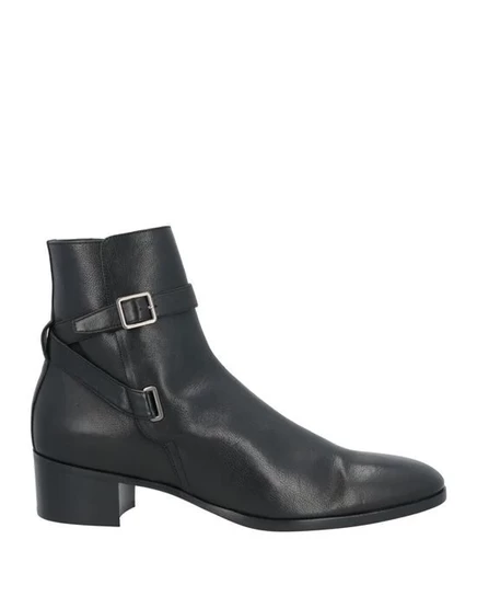 SAINT LAURENT Полусапоги и высокие ботинки чёрный