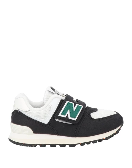 Кеды унисекс New Balance на липучке, чёрные