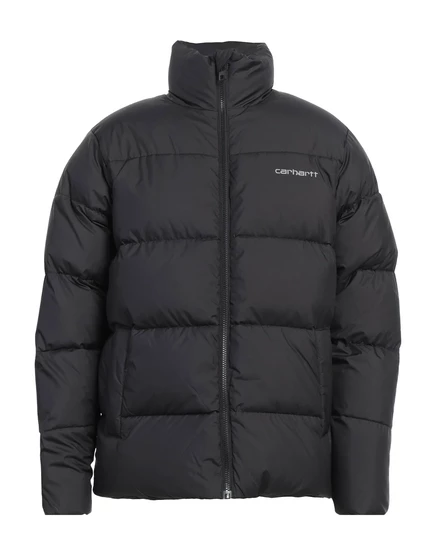 Мужская укороченная стёганая куртка Carhartt, чёрная