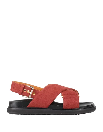 Женские сандалии Marni Wonderwoman, кирпичные