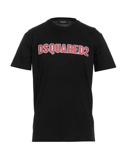 Мужская футболка Dsquared2 с логотипом, черная
