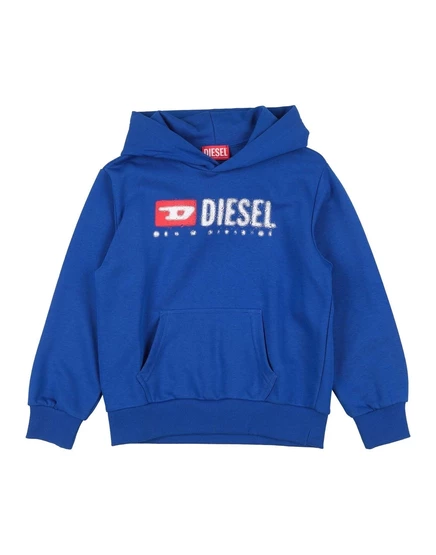Детское худи Diesel Junior, ярко-синее