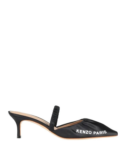 Женские мюли Kenzo Papermag, сатиновые, черные