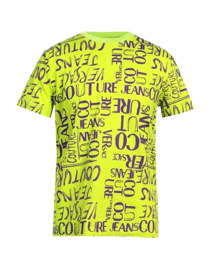 Мужская футболка Versace Jeans Couture, салатовая