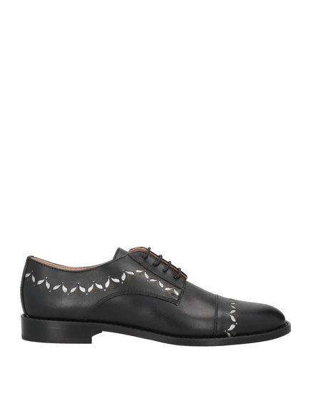 Женские дерби Pollini Papermag с блестками, черные