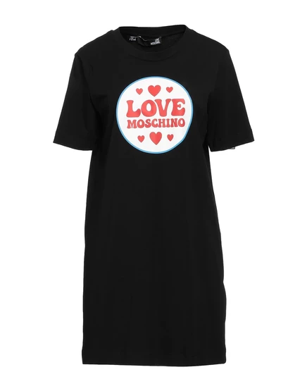 Женское мини-платье Love Moschino Wonderwoman, чёрное