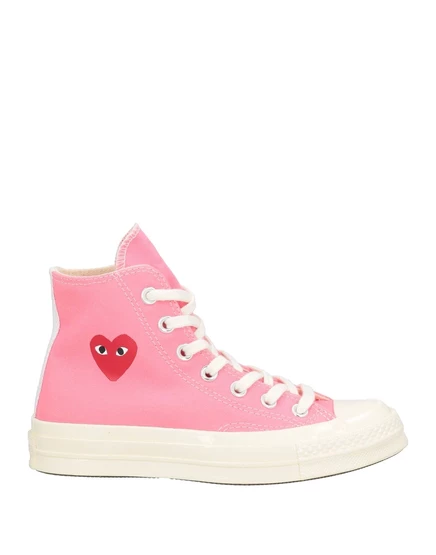 Женские высокие кеды Converse x Comme des Garçons PAPERMAG, розовые