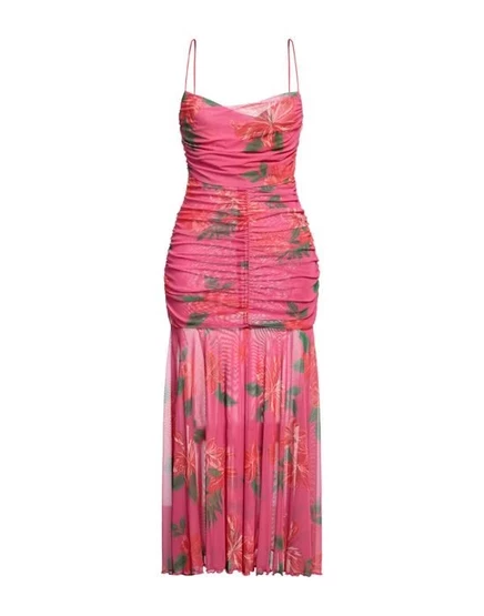 PINKO Длинное платье фуксия