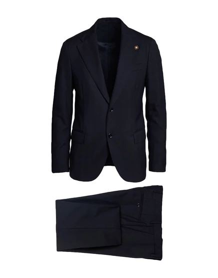 Мужской костюм LARDINI однобортный, иссиня-чёрный