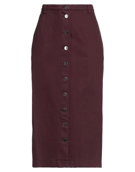 RAF SIMONS Джинсовая юбка бордовый
