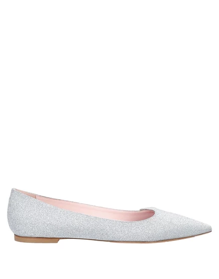 Женские балетки Roger Vivier Hamish, серебристые