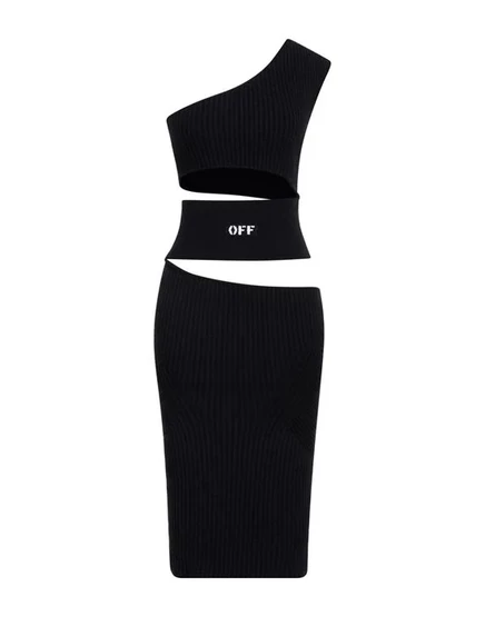 OFF-WHITE™ Платье миди чёрный