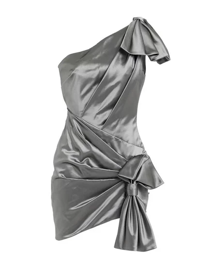 ALEXANDRE VAUTHIER Короткое платье свинцово-серый
