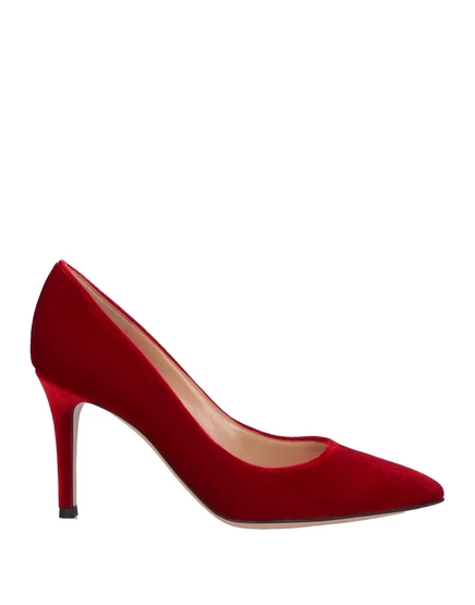 Женские туфли Gianvito Rossi WONDERWOMAN, бархатные, красные