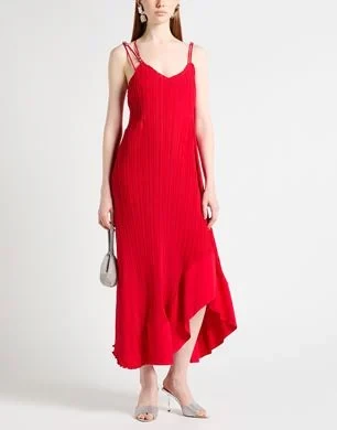 LANVIN Платье миди красный