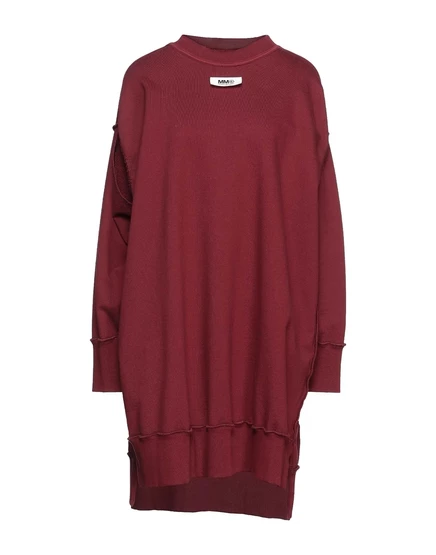 Женское платье‑футболка MM6 Maison Margiela Lorenz_SP, бордовое