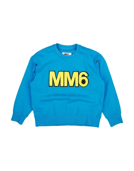 Женское худи MM6 Maison Margiela Junior, лазурное
