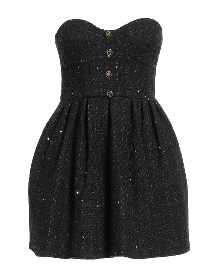 Женское платье Elisabetta Franchi Papermag, мини, черное