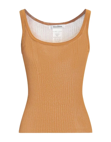 Женский топ Max Mara Wonderwoman из шелка, верблюжий